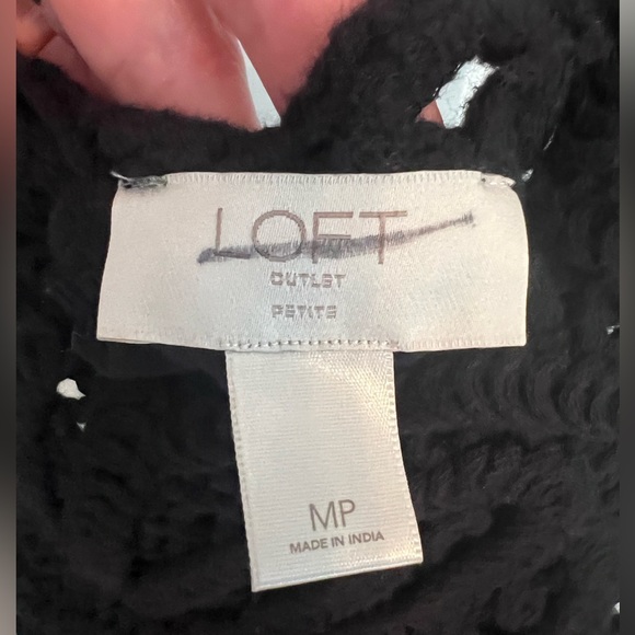 Loft Women’s Sheath Tunic Dress size MP Black Crochet Summer Beachy Casual - Picture 4 of 10